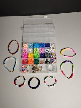 I Can Make Your Custom Heishi Clay Beaded Bracelets/Ankle Bracelets
